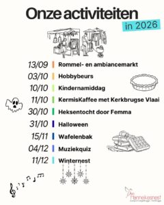 Kalender najaar 2026